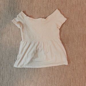 Off the shoulder peplum top